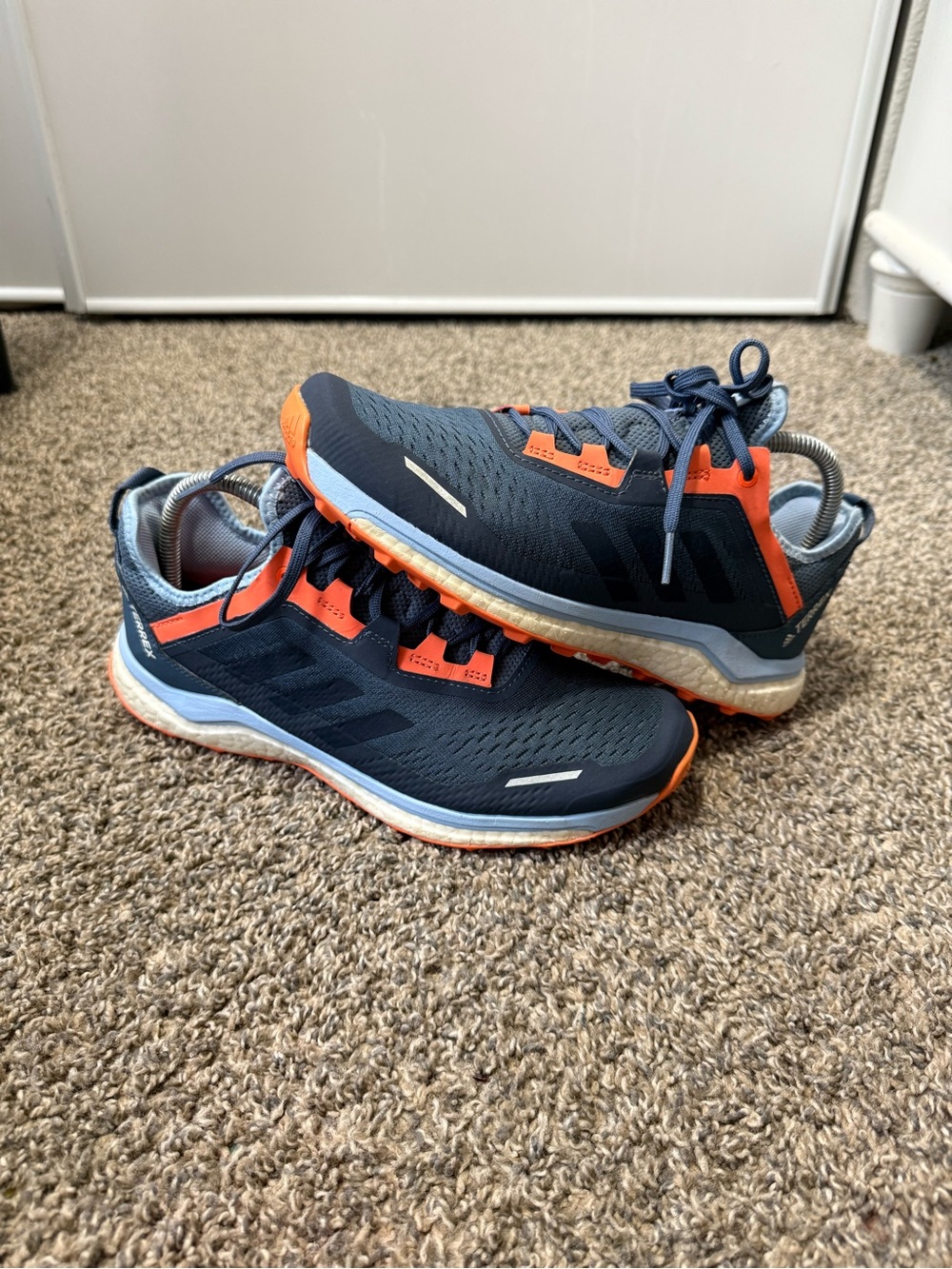 adidas terrex womens Navy and Orange Athletic Shoes